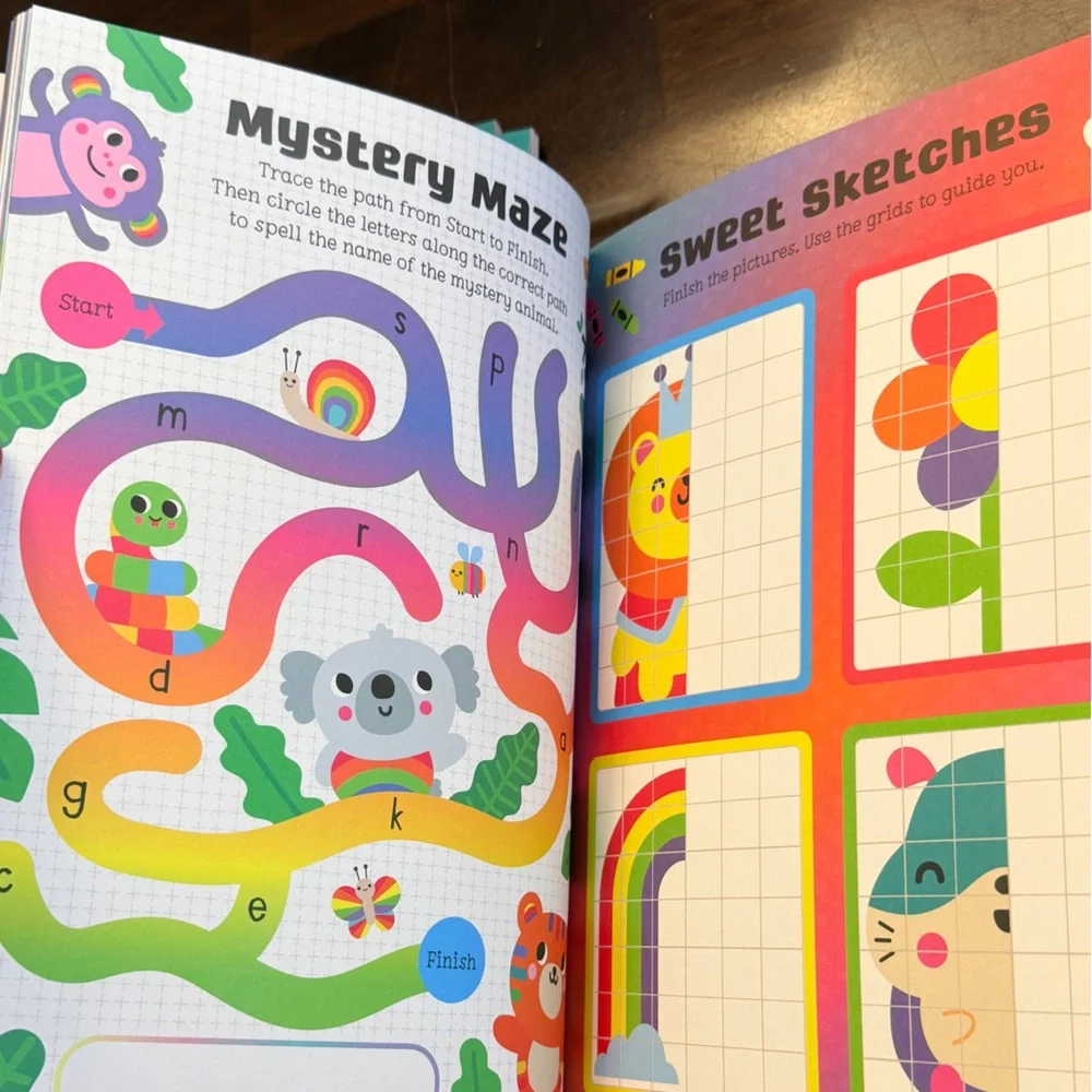 Rainbow‎ Kingdom Activity Book with Stickers and cut outs - 5 pack